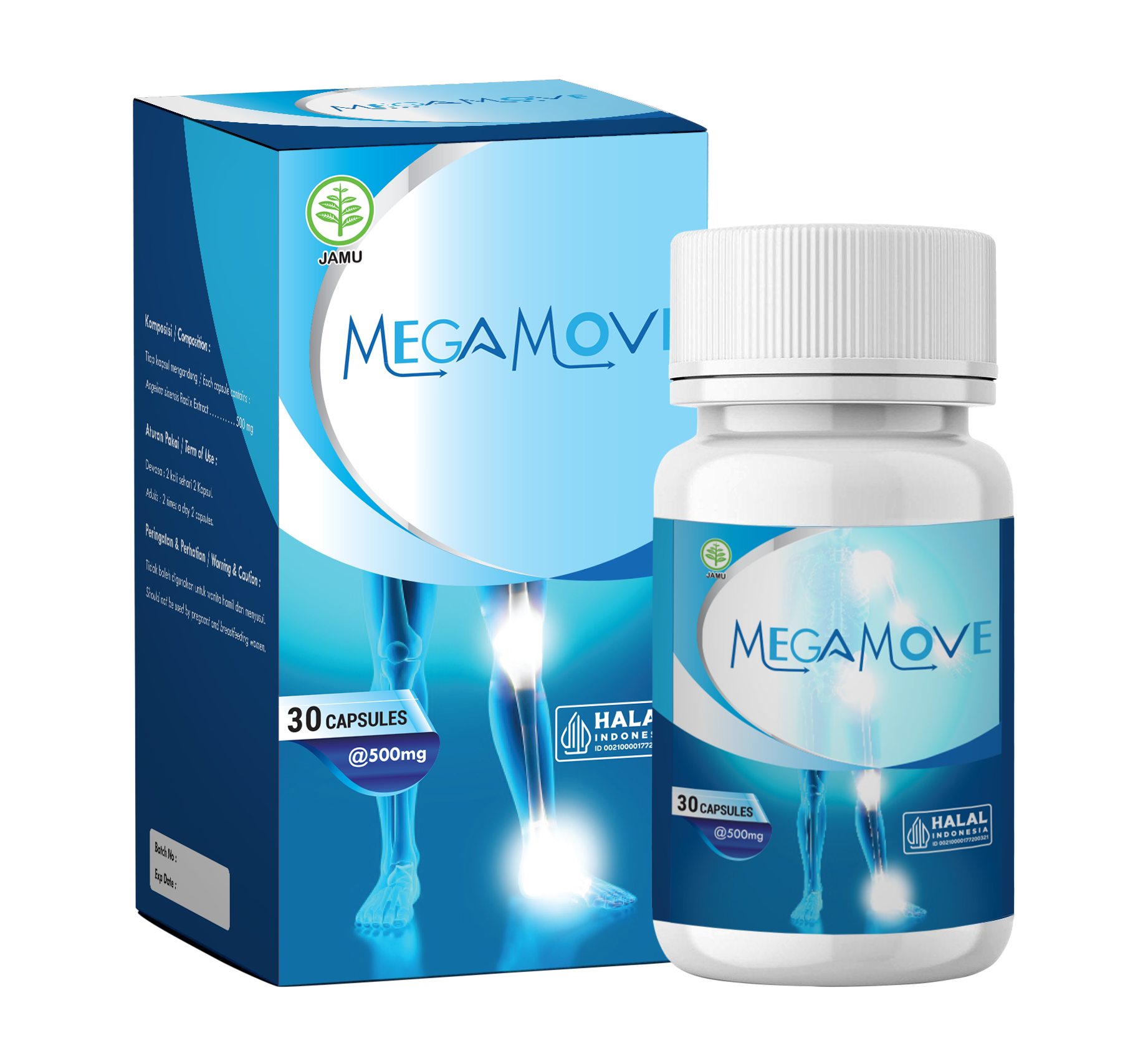 Megamove — suplemen alami kembalikan kenyamanan gerak sendi